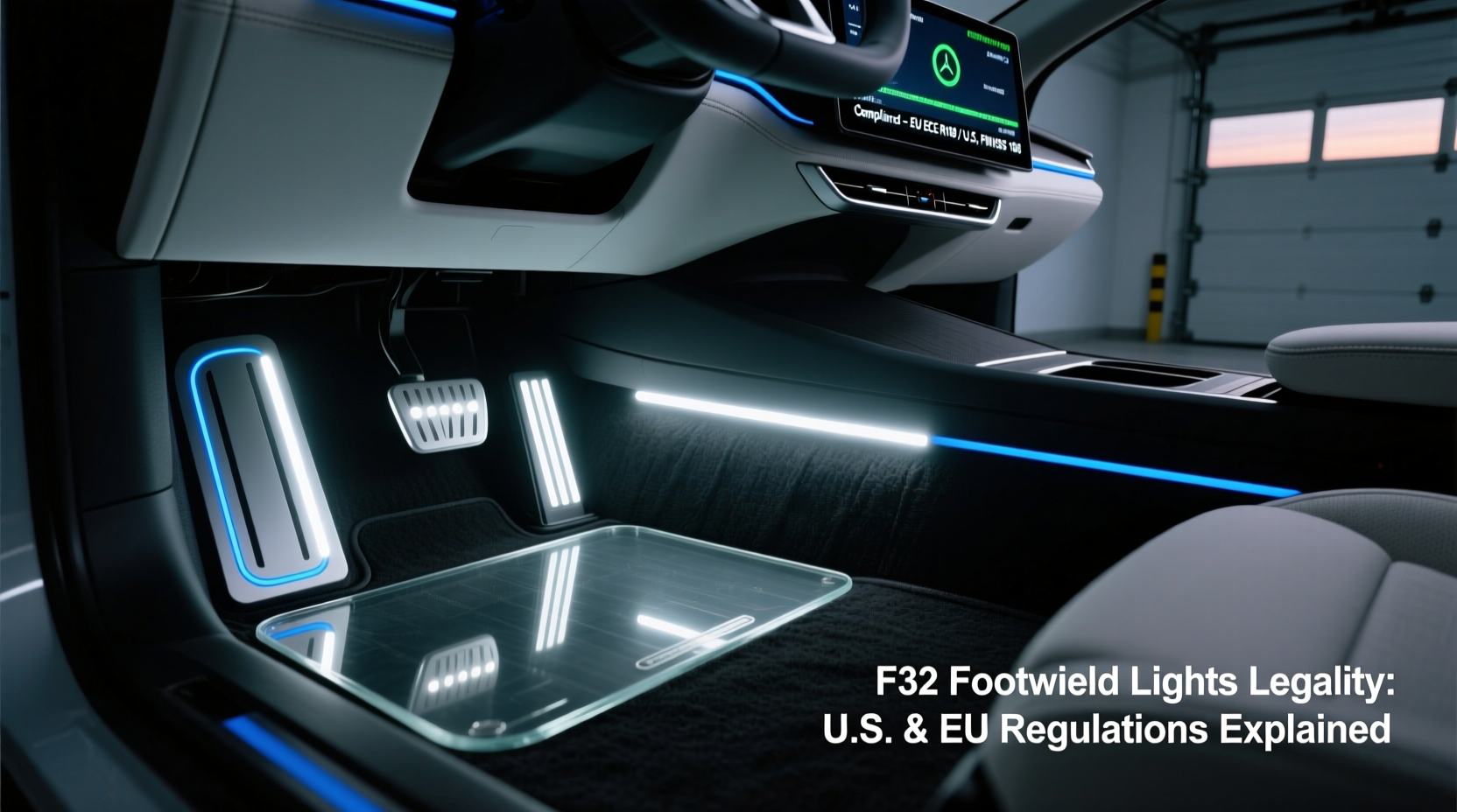 F32 Pool Light F32 Footwell Lights Legality: U.S. & EU Regulations Explained