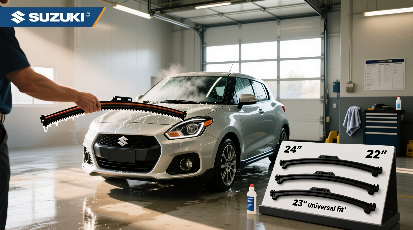 How to Choose Car Washer Wiper Blade, What Size for 2018 Suzuki Swift?