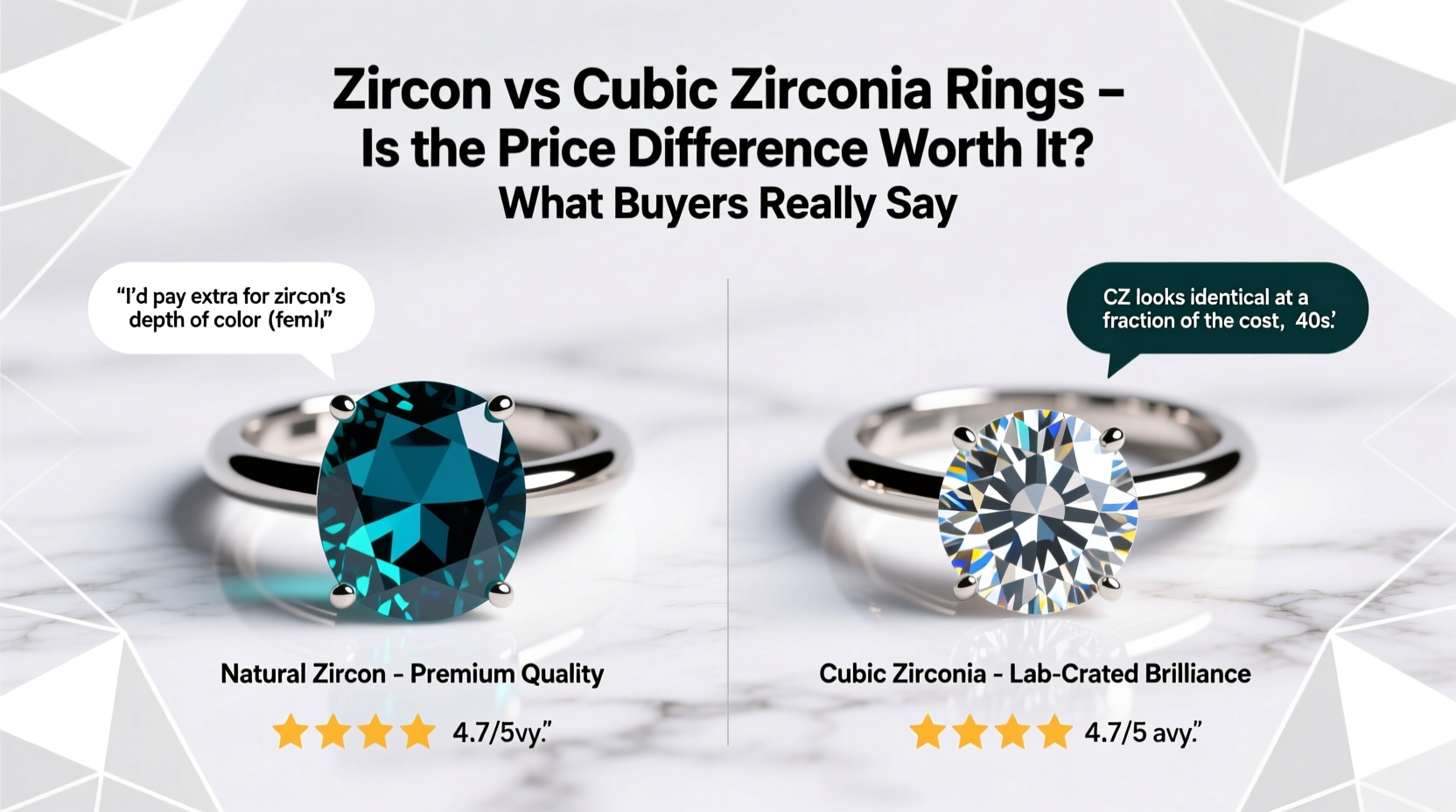 Zircon Vs Cubic Zirconia Rings Is The Price Difference Really Worth It ...