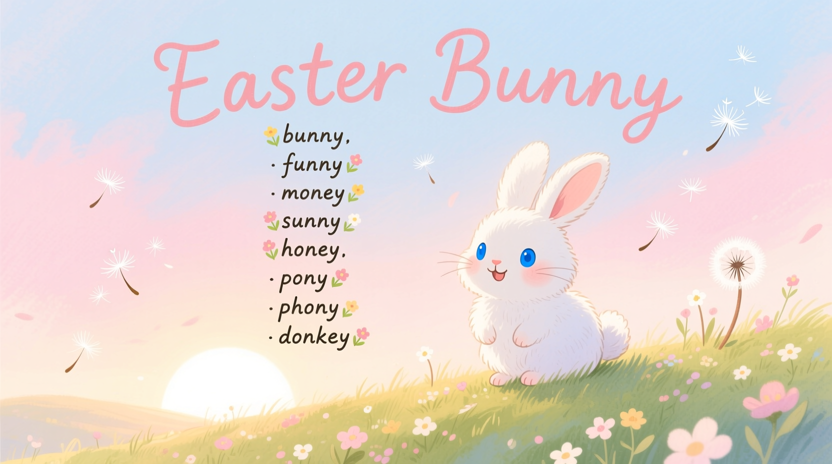 what rhymes with easter bunny