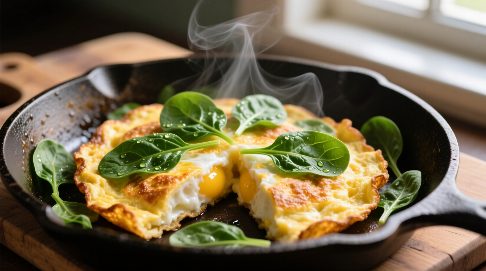 Perfect Spinach Omelet: Moisture Control Secrets Revealed