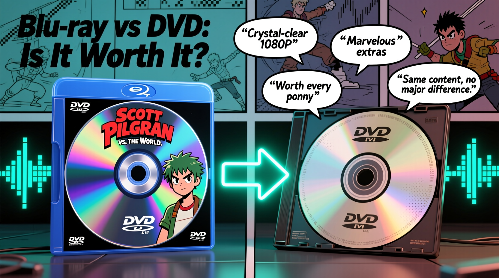 is the scott pilgrim vs the world blu ray worth it over the dvd what are people saying