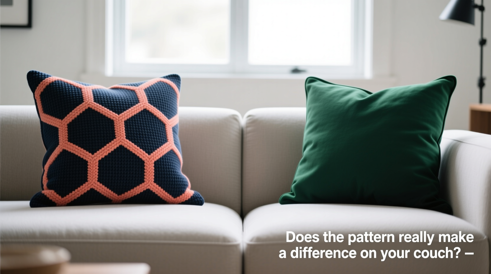 geometric vs solid pillows does the pattern really make a difference on your couch