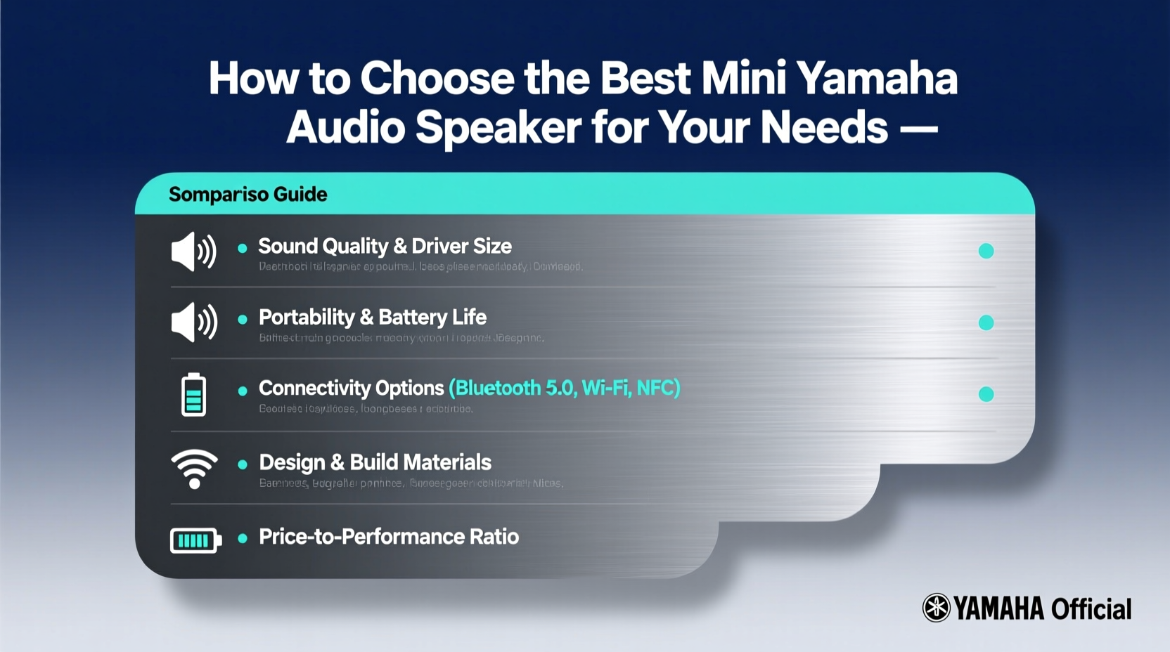 min yamaha audio speaker