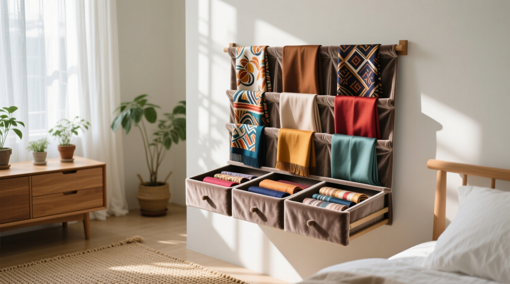 how to store scarves