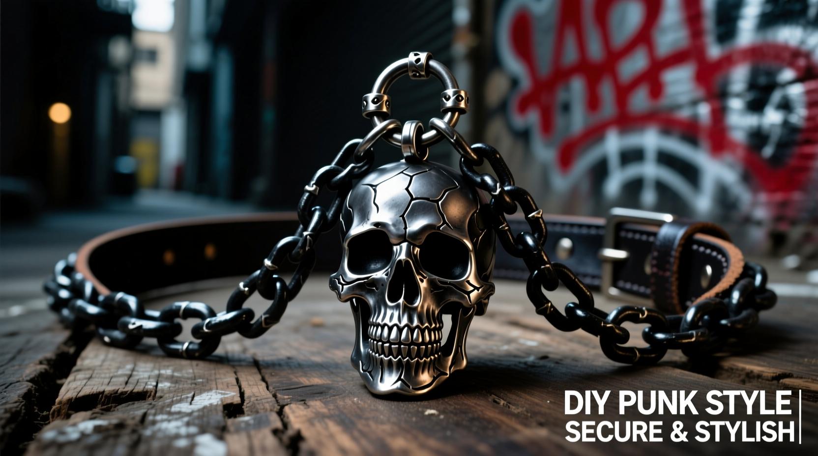 creative and easy ways to secure a skull charm to your belt chain for a unique punk look