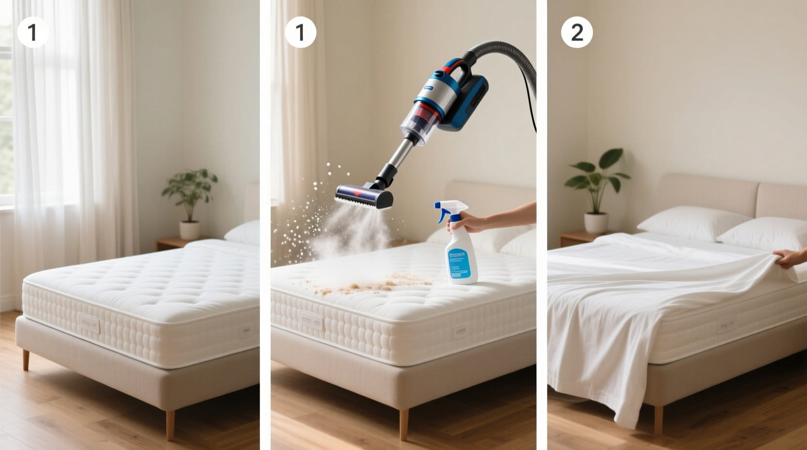 clean and freshen your mattress in three simple steps