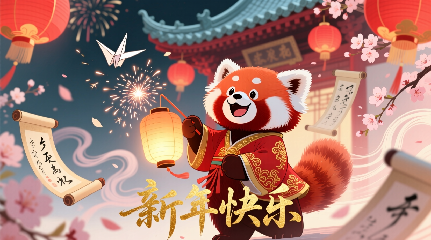 how to make animated new year card