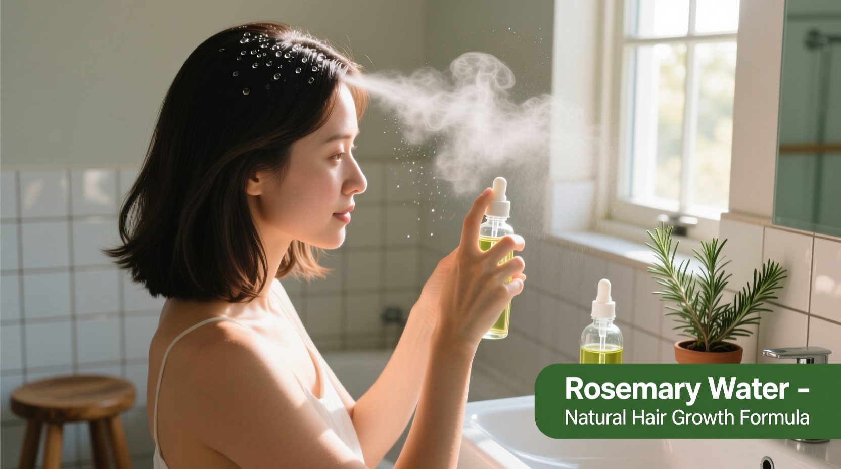 How to Apply Rosemary Water to Hair for Growth