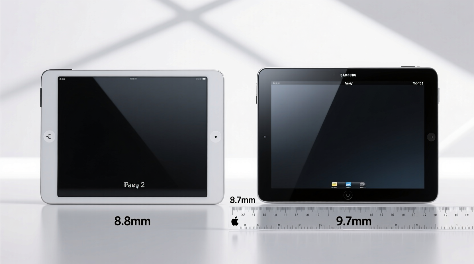 ipad 2 vs galaxy tab 10 1 was the ipad really that much thinner