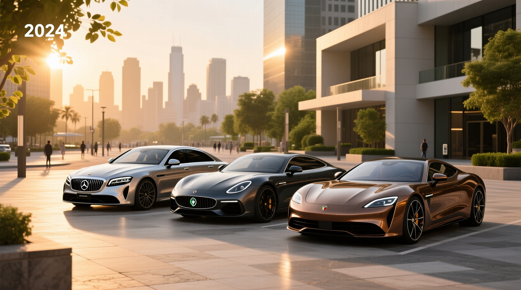 2024 luxury sedan with regular gas compatibility