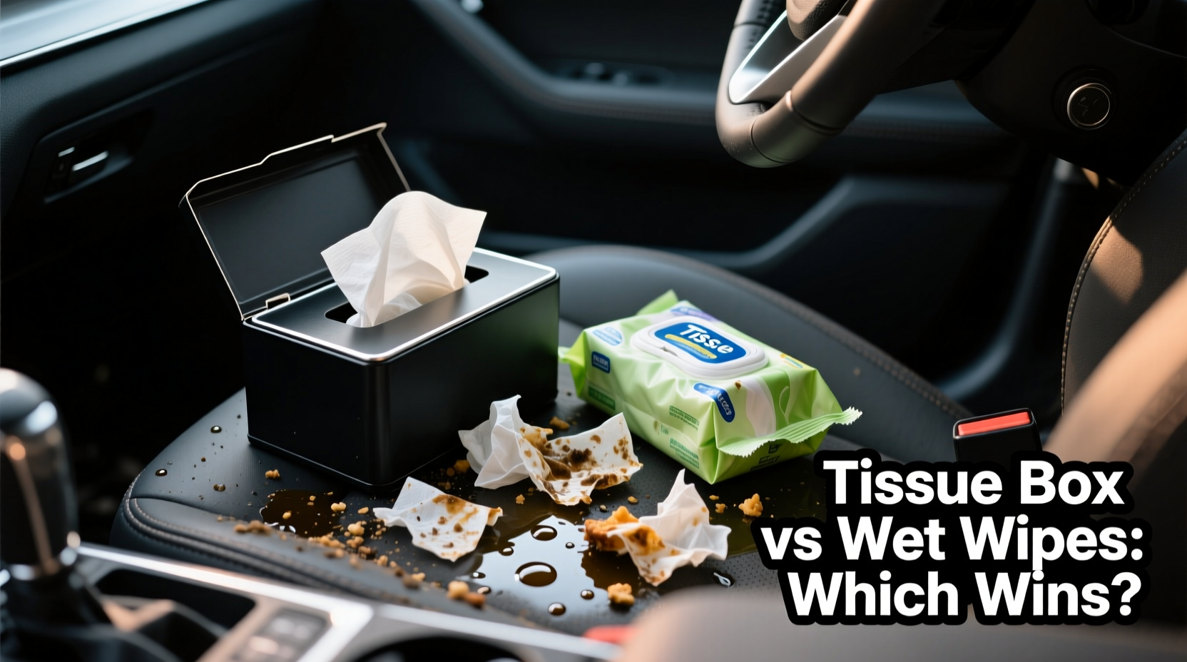 car tissue box vs wet wipes which is really better for messy car cleanups