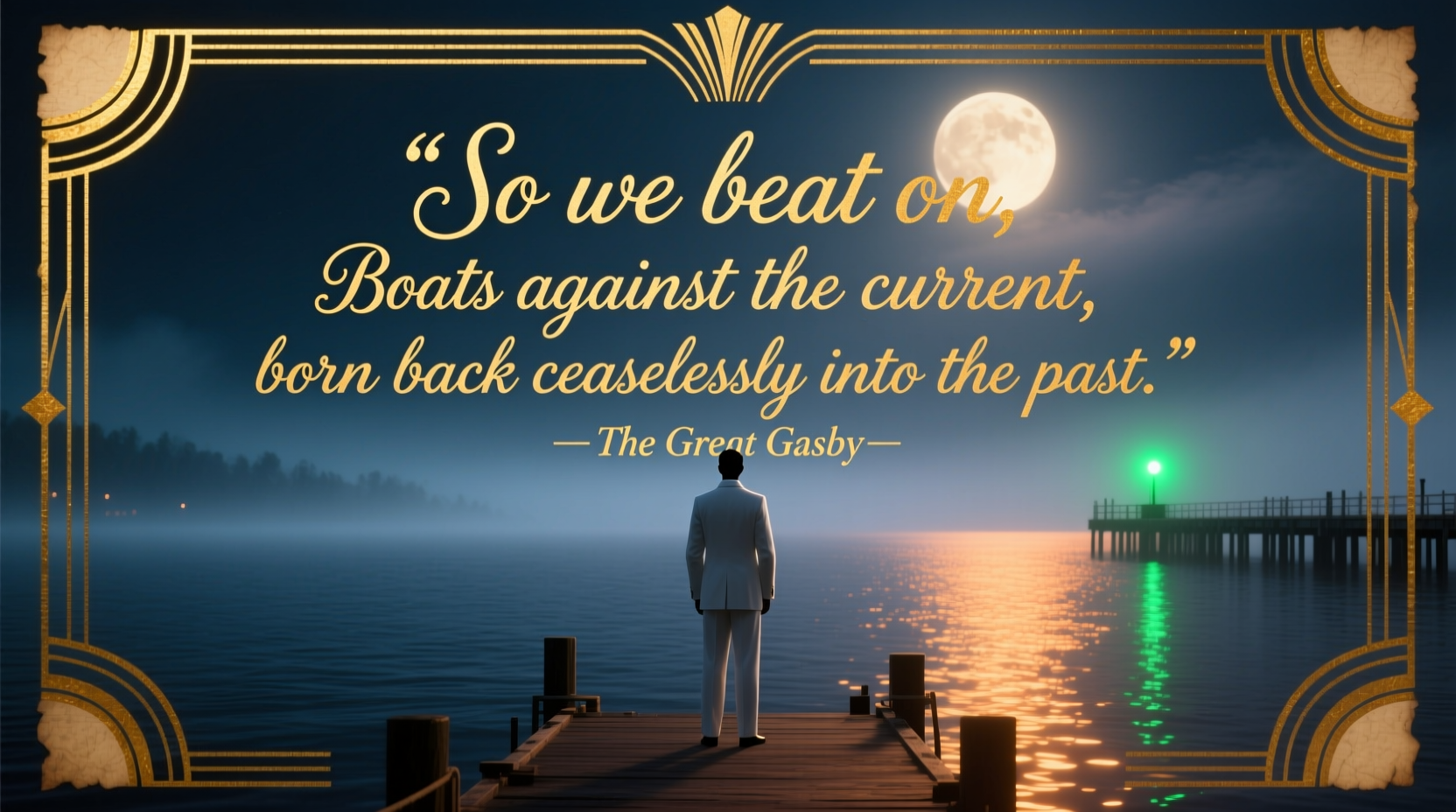 can you repeat the past exploring gatsbys famous quote