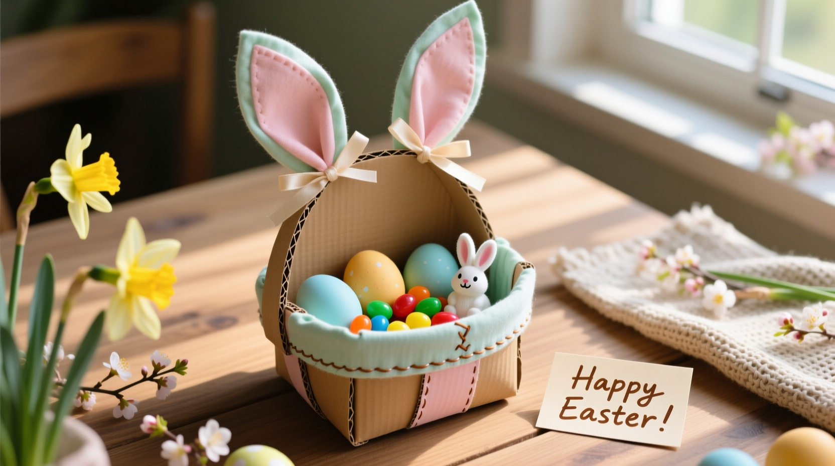 how to make easter bunny basket