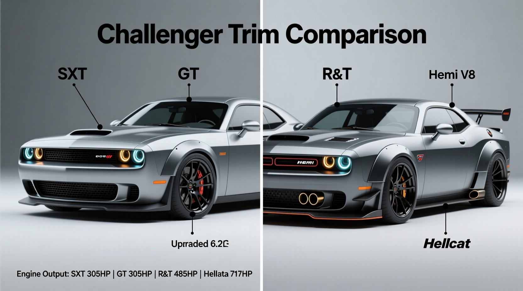 Difference Between Challenger And Hellcat