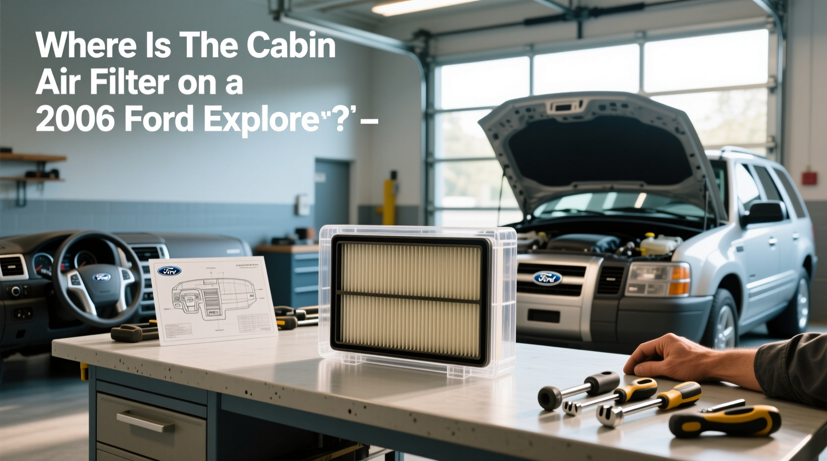 2005–2006 ford explorer cabin air filter location replacement