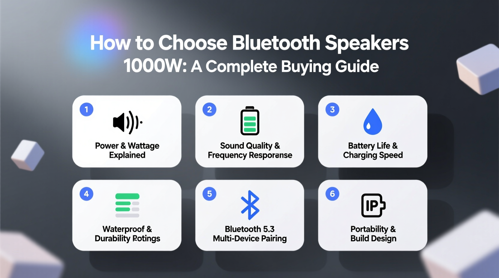 bluetooth speakers 1000w