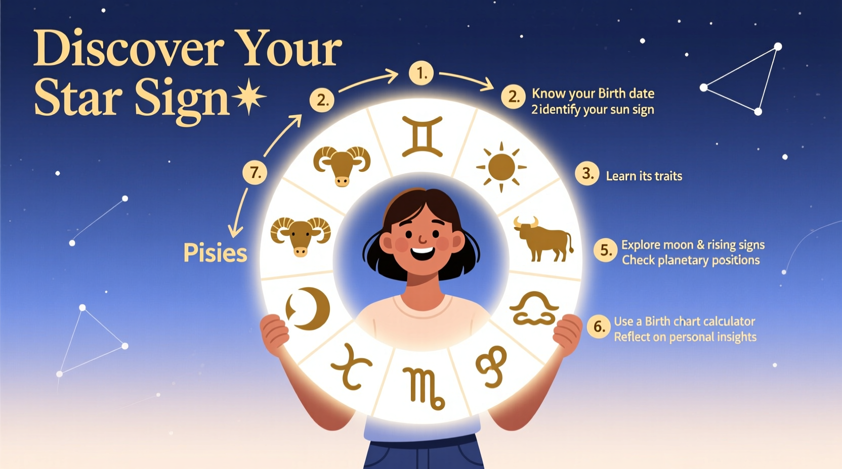 how to easily discover your star sign a step by step guide to astrology basics