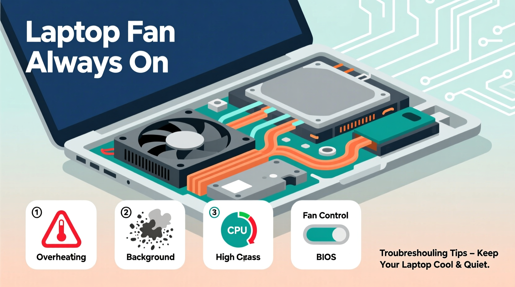 laptop fan always on causes and troubleshooting tips