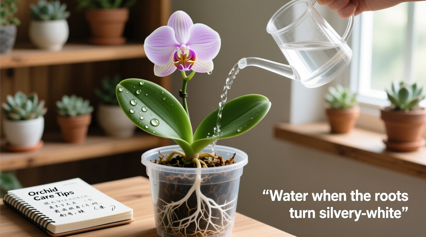 how do you water an orchid plant