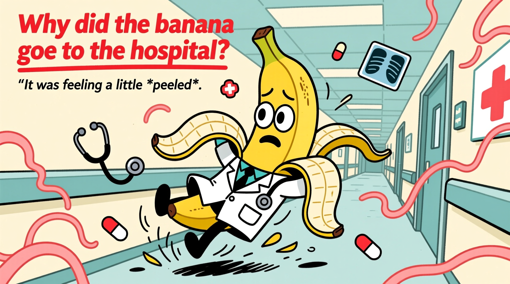 why did the banana go to the hospital the hilarious answer