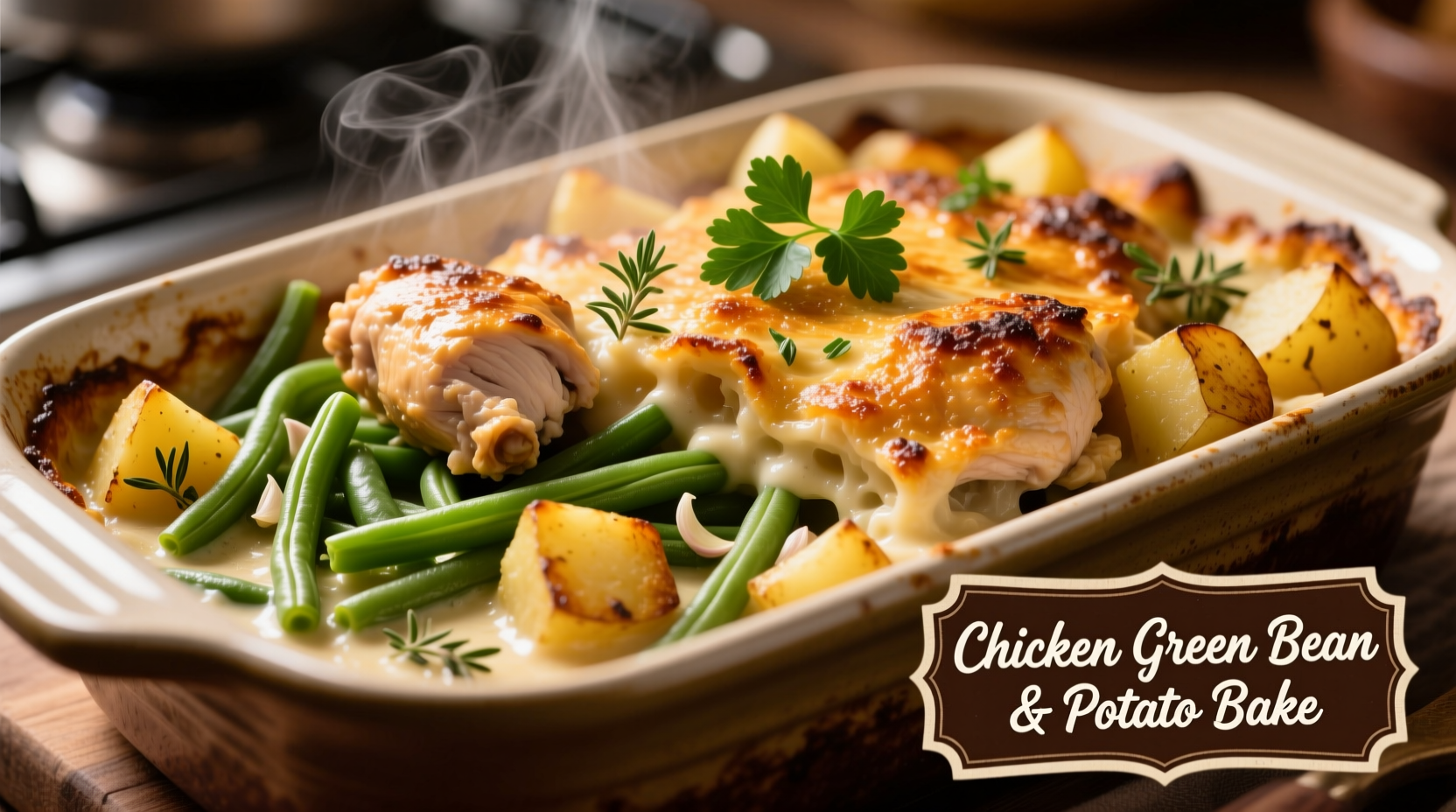 Perfect Chicken Green Bean Potato Bake Recipe