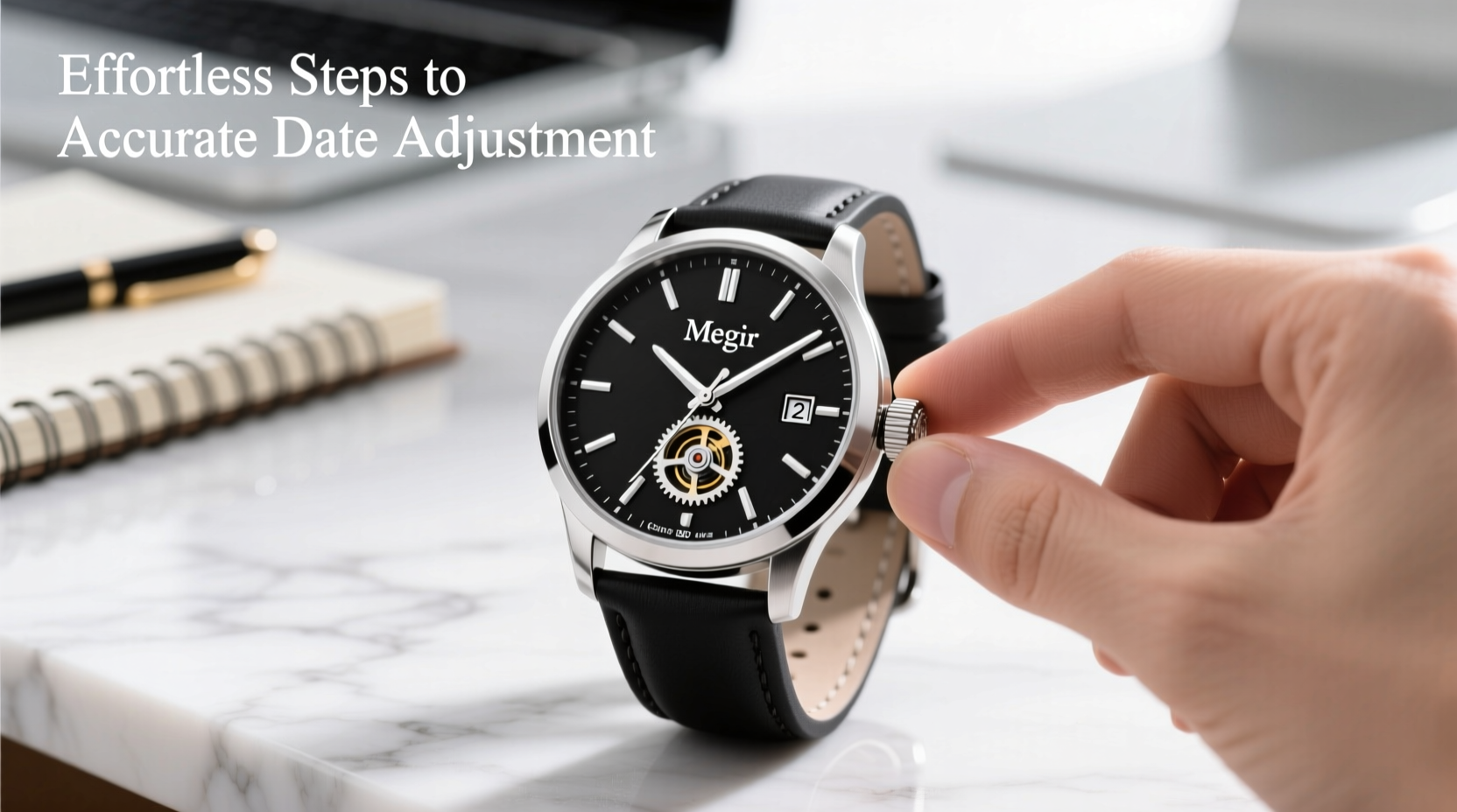 effortless steps to accurately adjust the date on your megir quartz watch