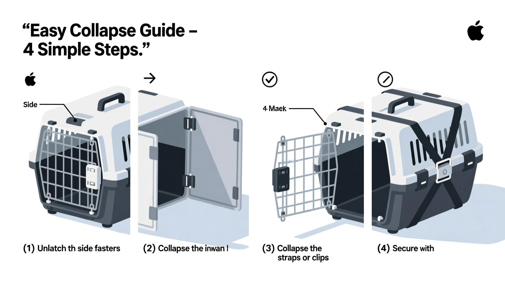 how to easily collapse a cat crate step by step guide for stress free storage