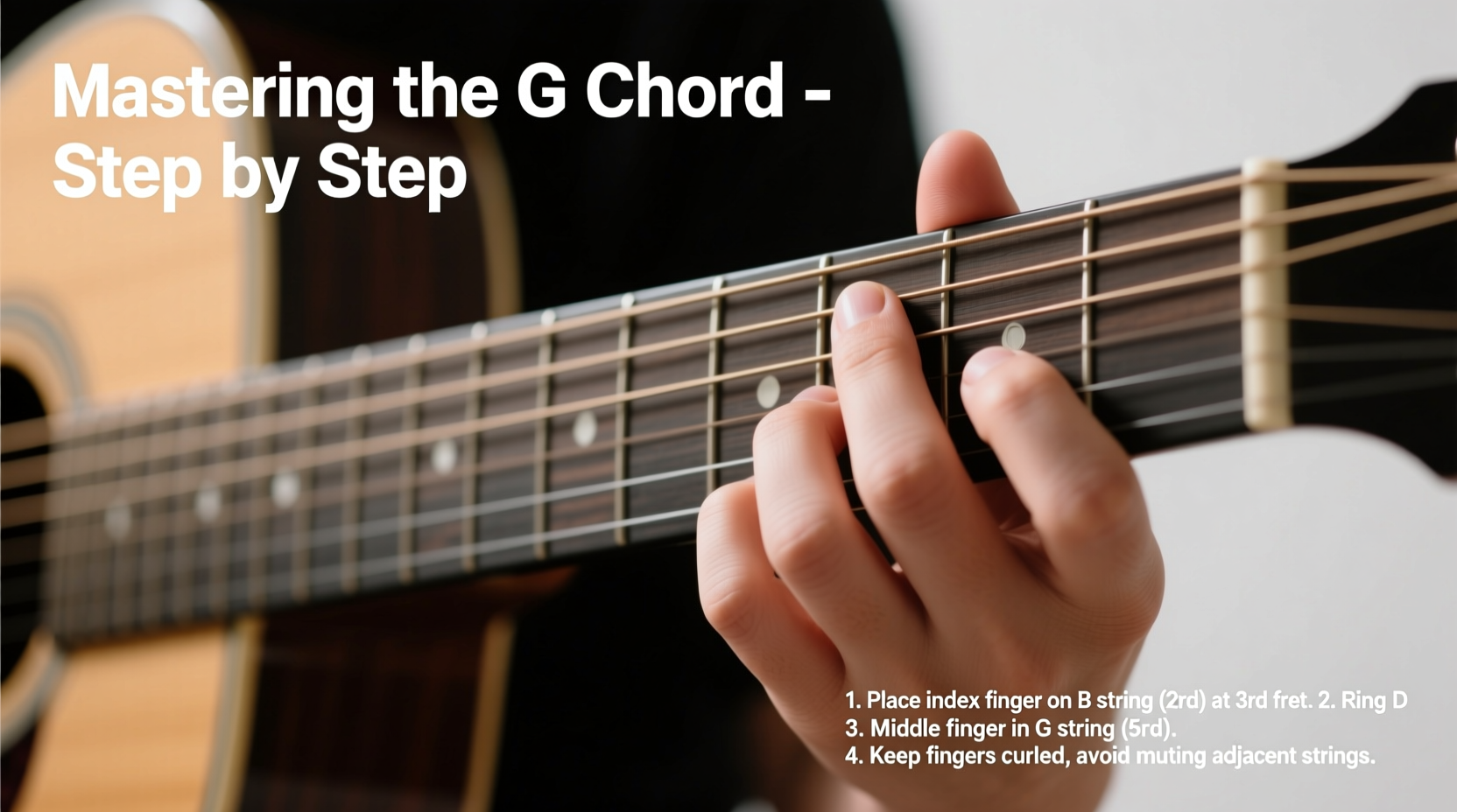 mastering the g chord a step by step guide for beginners