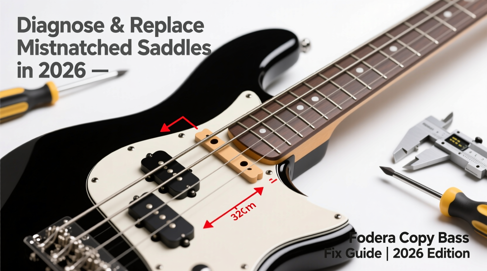 Why Do Most Alibaba Fodera Copy Bass Guitars Ship with Mismatched Bridge Saddles Causing Intonation Failure — and How to Diagnose & Replace Them in 2026