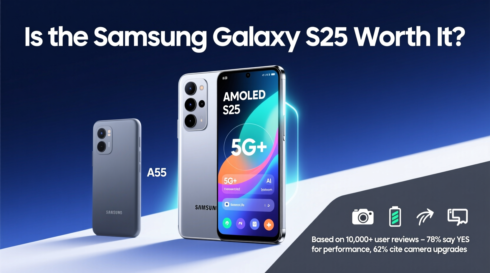 is samsung galaxy s25 worth the upgrade from a55 what are people saying