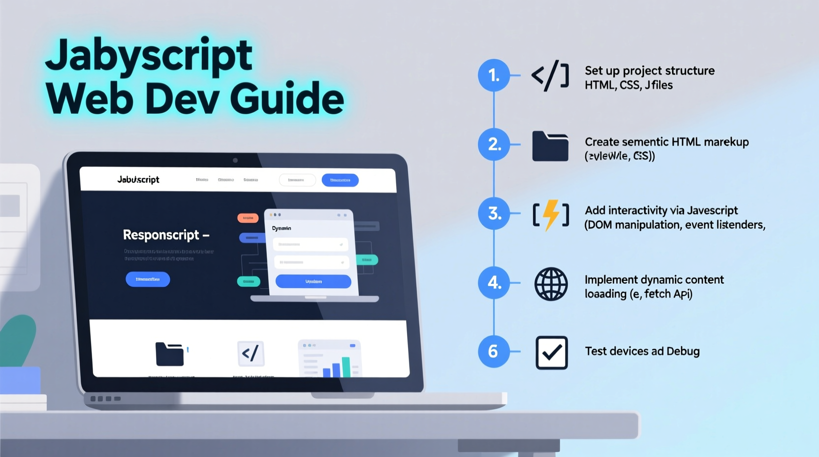 step by step guide to building a fully functional website using javascript