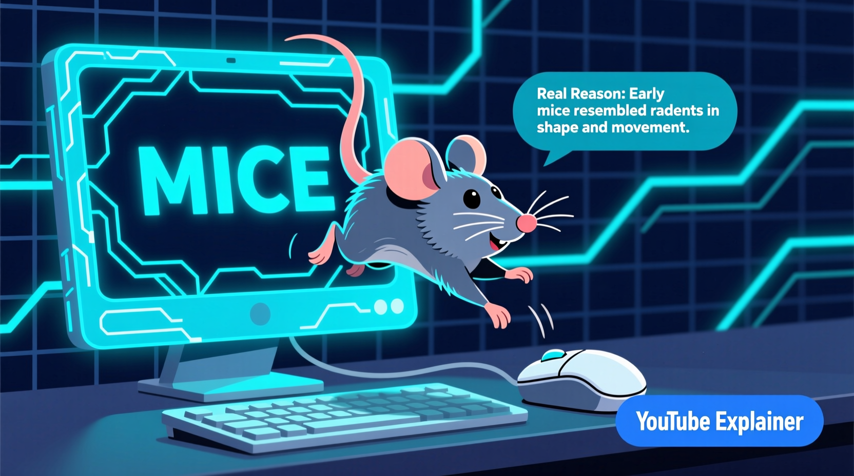 why are computer mice called mice the real reason explained