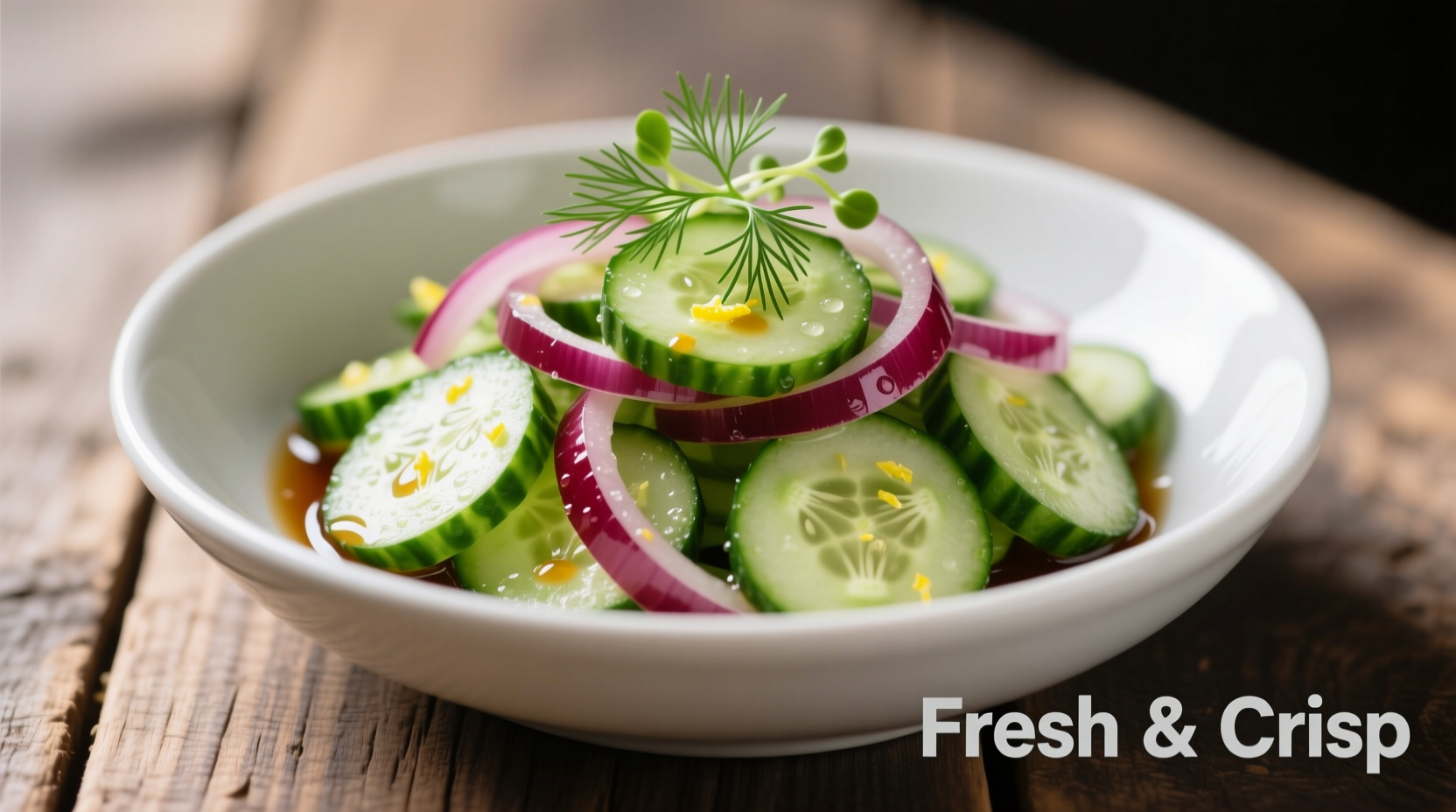 Perfect Cucumber Salad with Red Onion Recipe in 15 Minutes