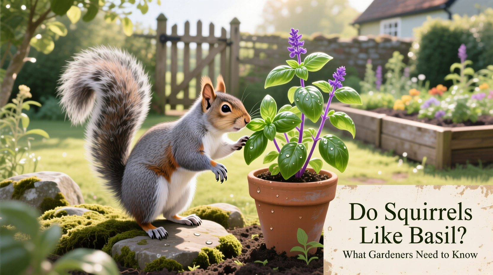 do squirrels like basil