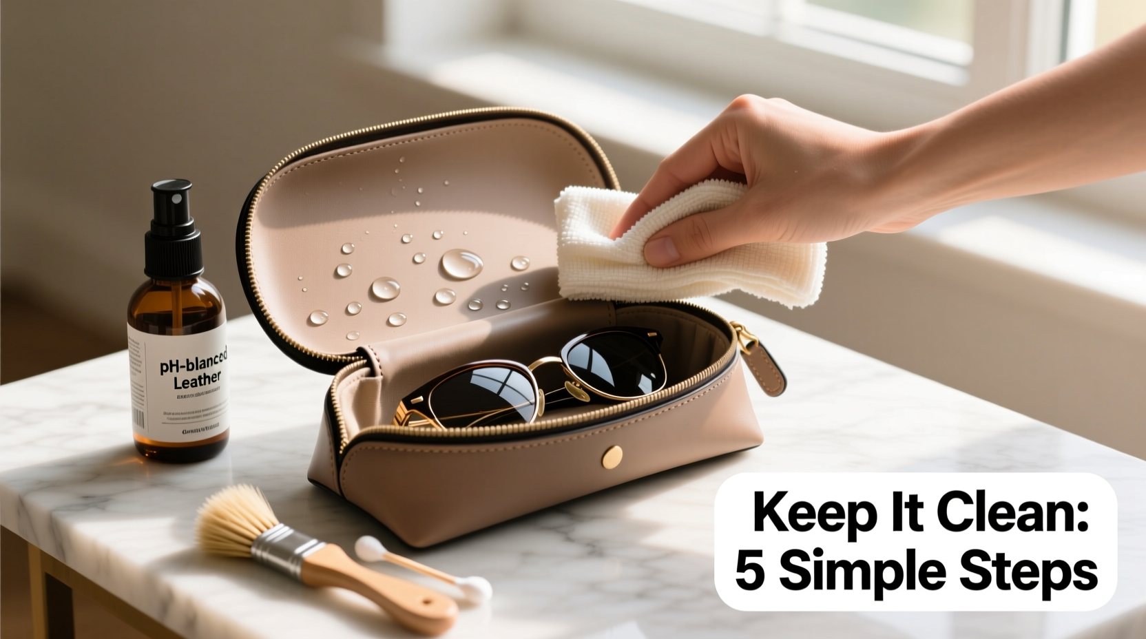 effective methods to clean and maintain your pu sunglasses bag for long lasting use