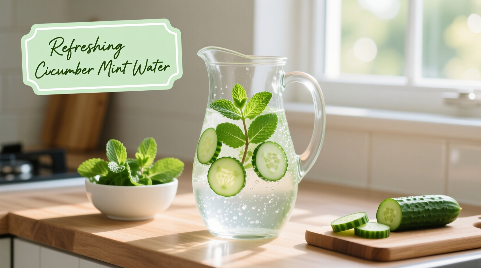 How to Make Cucumber Mint Water - Easy Refreshing Recipe