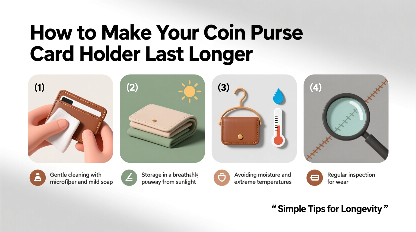 ultimate care guide how to make your coin purse card holder last longer with simple tips