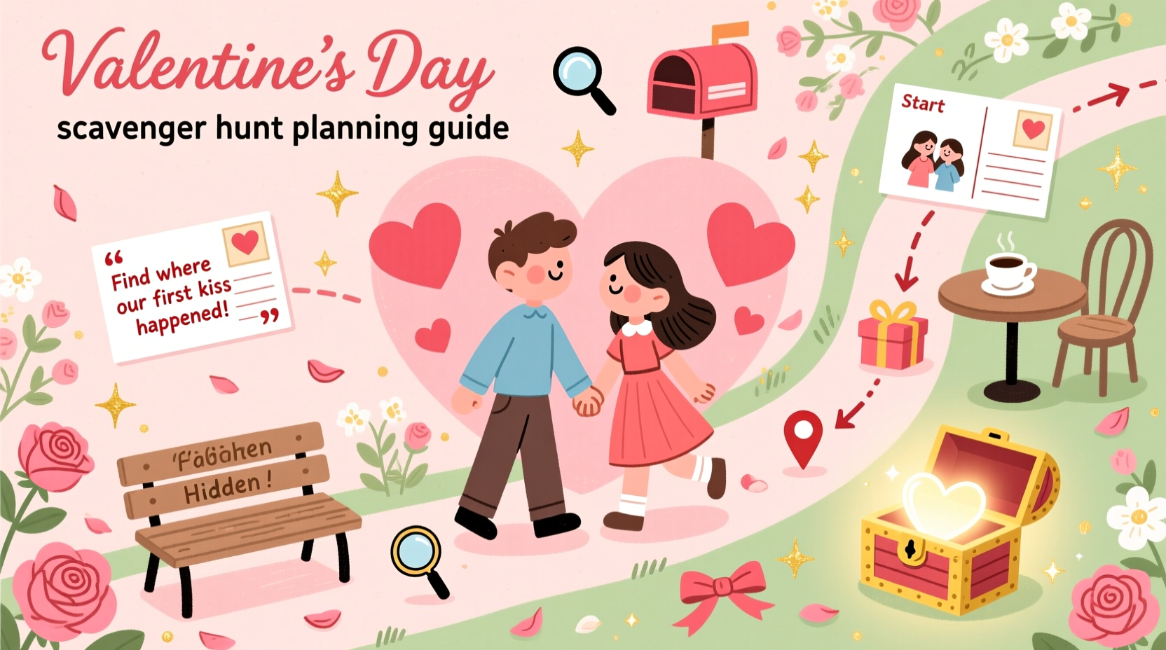 how to do a valentines day scavenger hunt