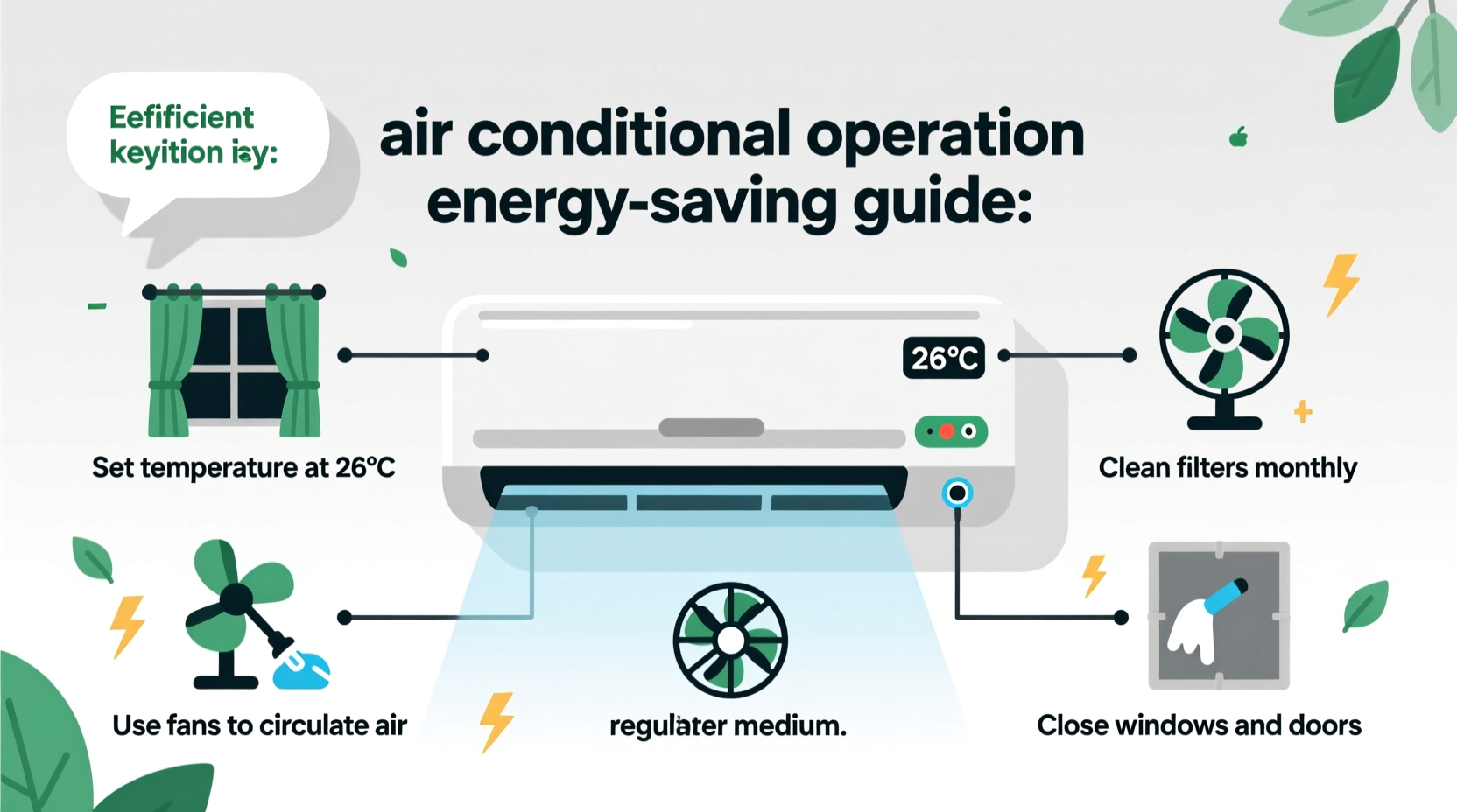 how to run your air conditioner efficiently and save energy