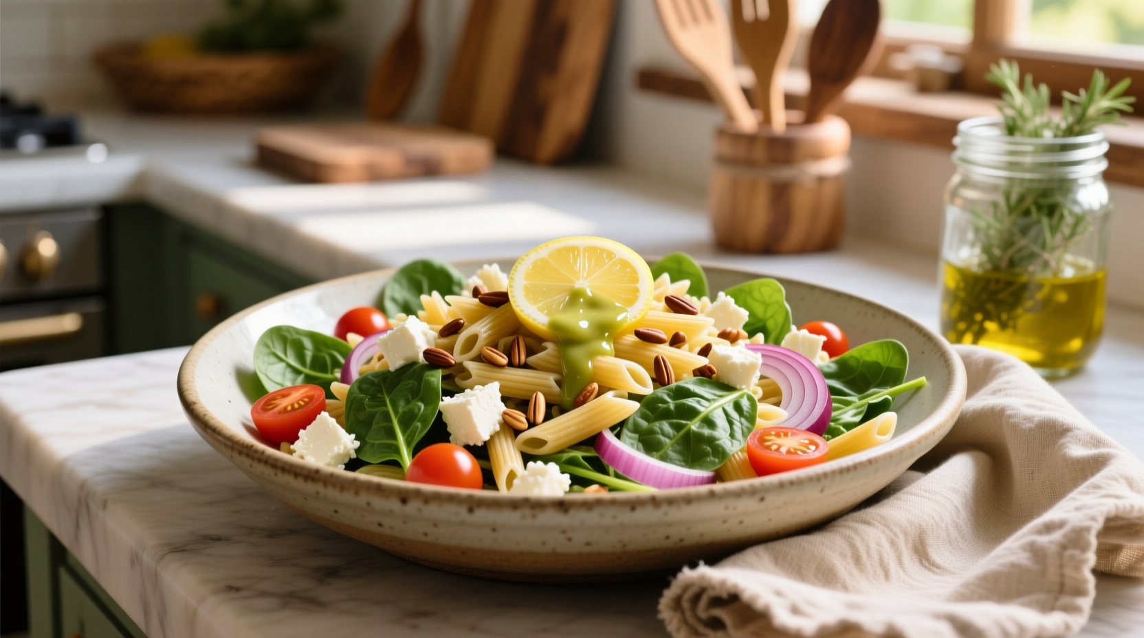 Perfect Orzo Spinach Feta Salad: Quick Mediterranean Recipe