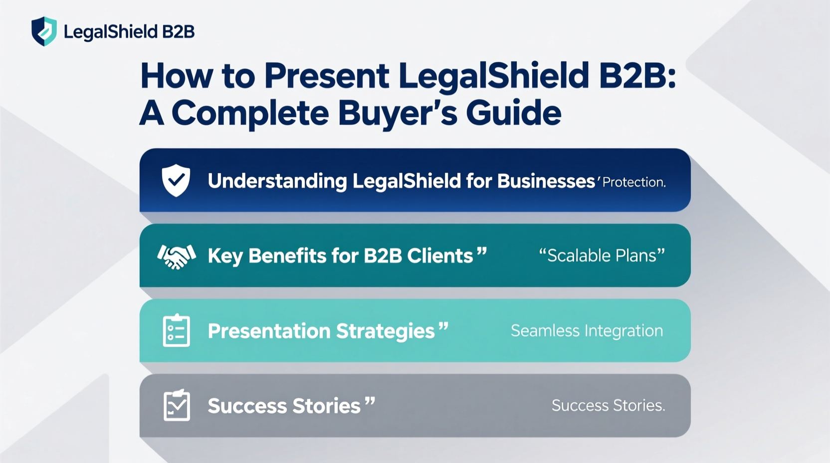 how to present legalshield b2b