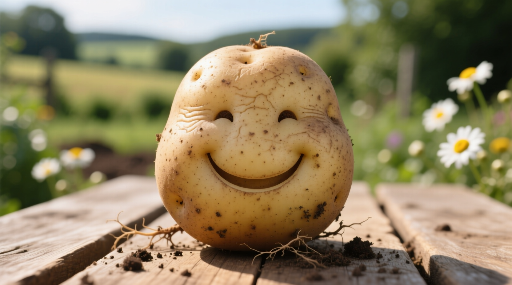 smiley face potato