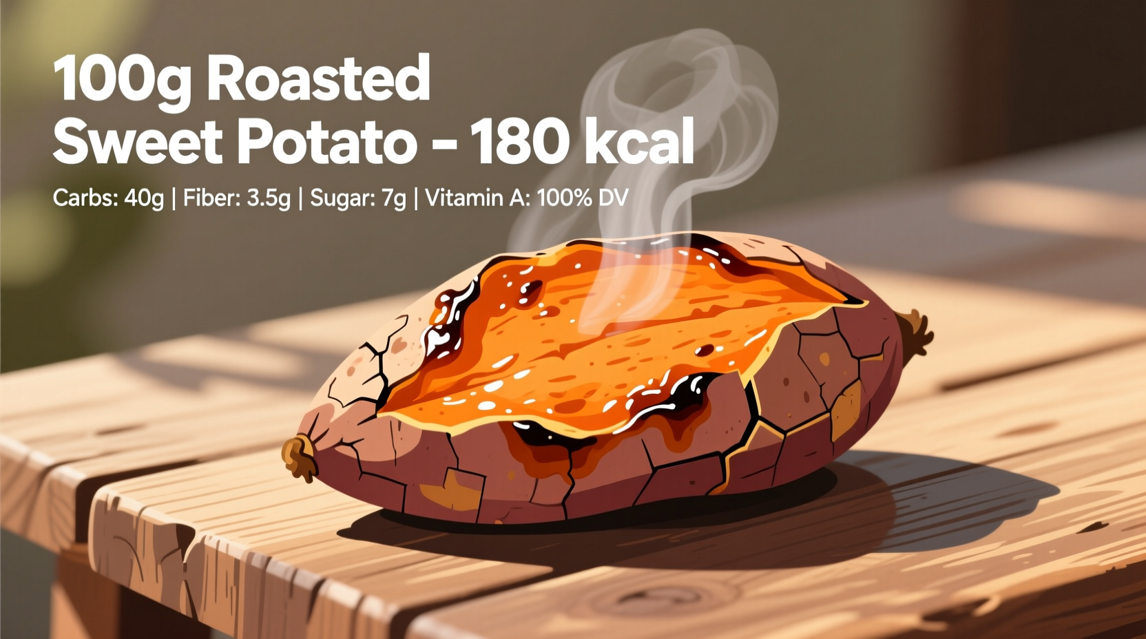 sweet potato calories roasted