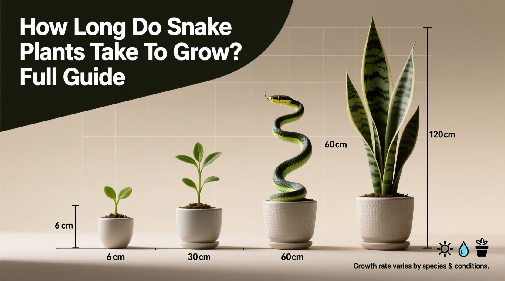how long do snake plants take to grow