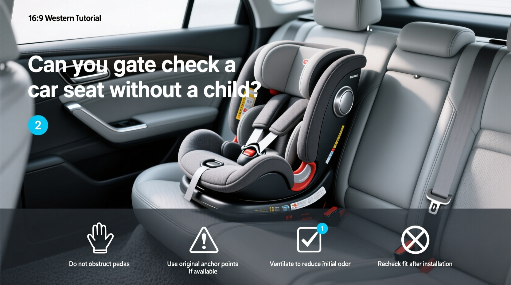 can you gate check a car seat without a child