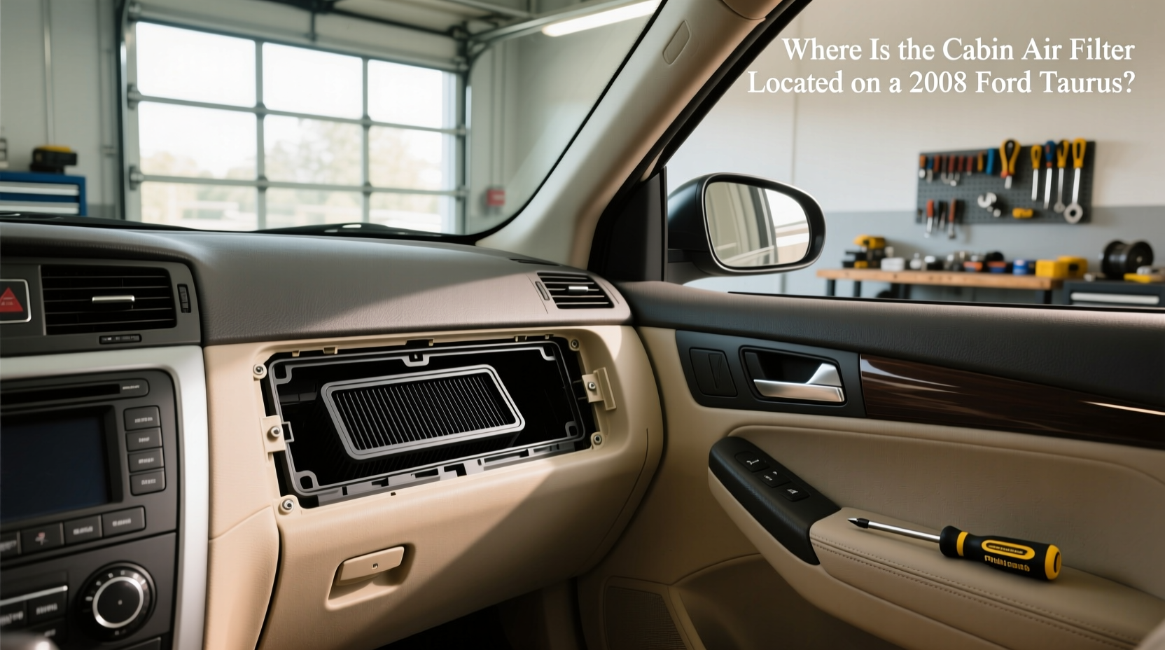 2008 ford taurus cabin air filter location replacement