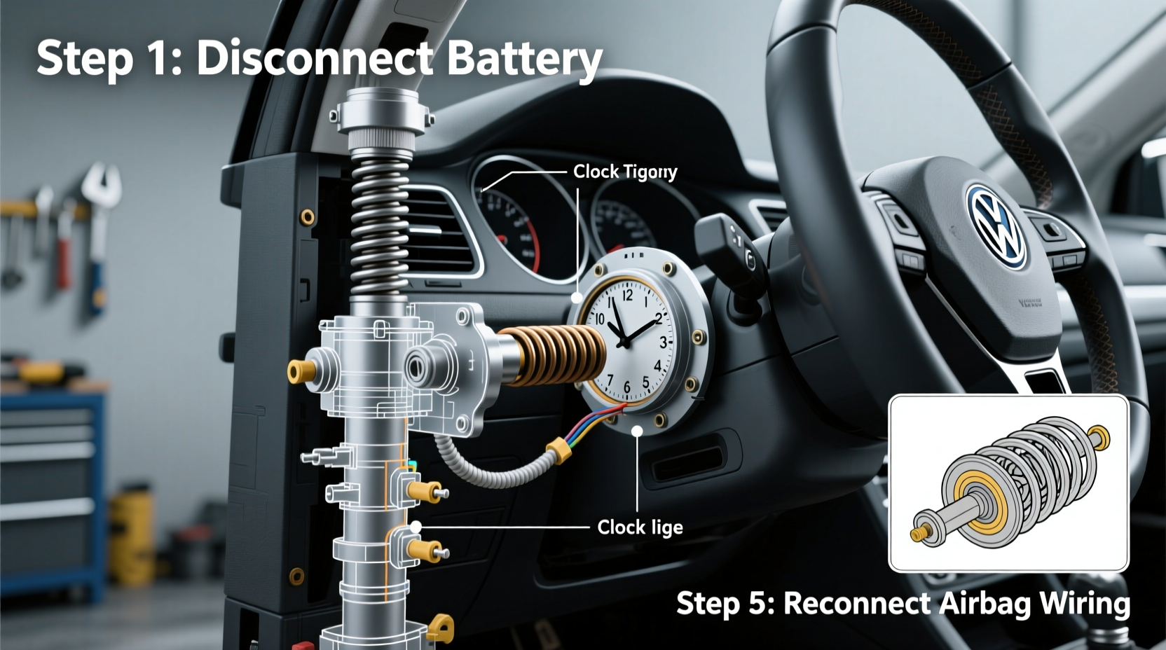 How to Replace a Tiguan Clock Spring: Step-by-Step Guide