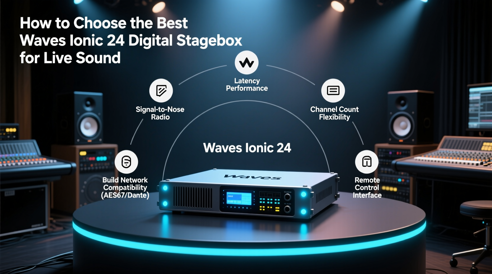 waves ionic 24 digital stagebox