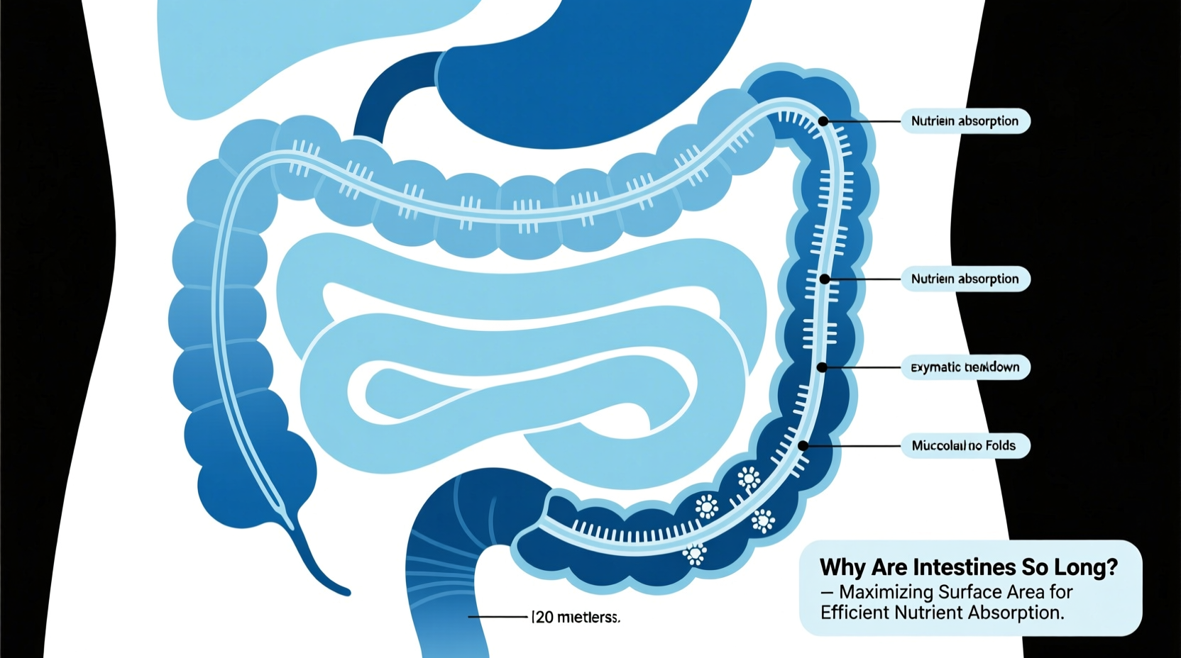 why are intestines so long understanding the length function